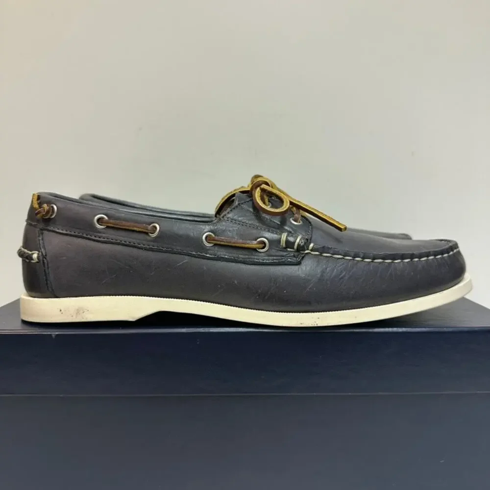 NIB Rancourt & Co. x Polo Ralph Lauren Telford Boat Shoe Blue NOS Maine USA 11 D